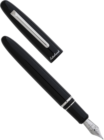 Esterbrook Estie 'Oversized Ebony' vulpen - Palladium