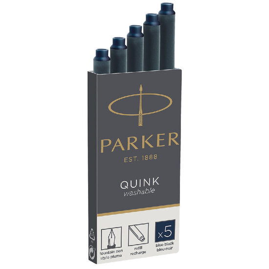 Parker Quink inktpatronen Blauw/zwart