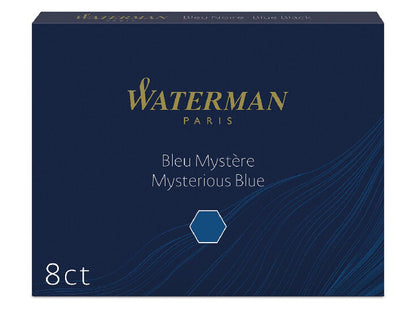 Waterman inktpatronen Standard Mysterious Blue (long)