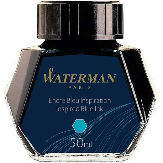 Waterman inkt 50 ml, Inspired Blue