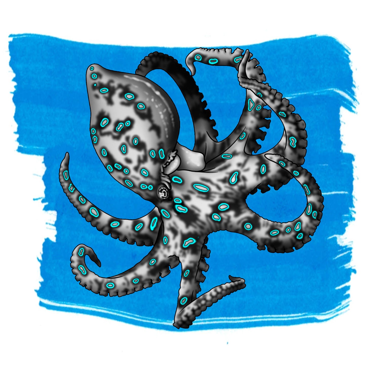 Anderillium inkt - Cephalopod Series - Blue-Ringed Octopus Blue