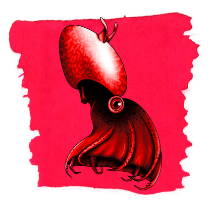 Anderillium inkt - Cephalopod Series - Vampire Squid Red